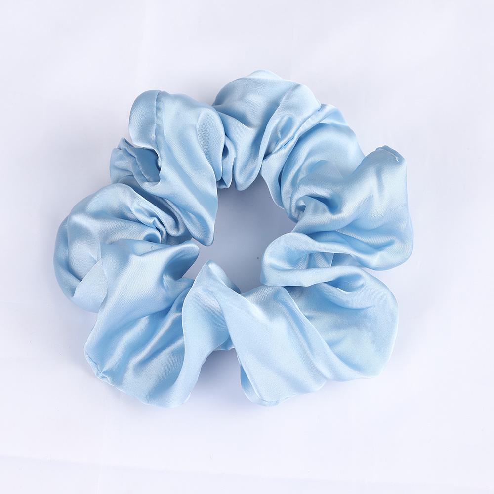 Silk Satin Scrunchies Elastic Hair Bands Women Girls Ponytail Holder Hair Ties Headbands High Quality Hair Accessories Fashion