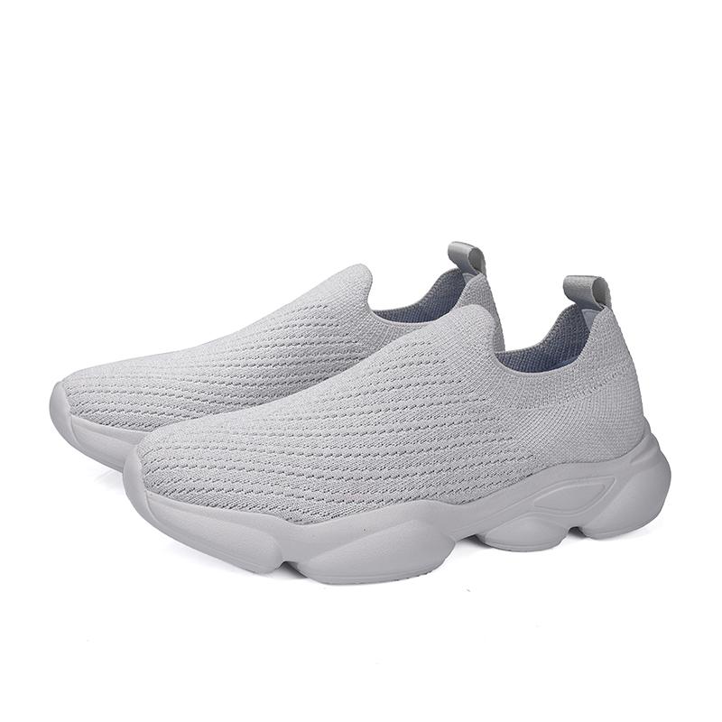 Fashion lightweight flying woven sports shoes for men low top breathable student youth fashion shoes for men running shoes