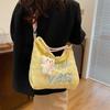 Large Capacity Student Bag for Women New Portable Bag  Light Letter Single Shoulder Crossbody Bag