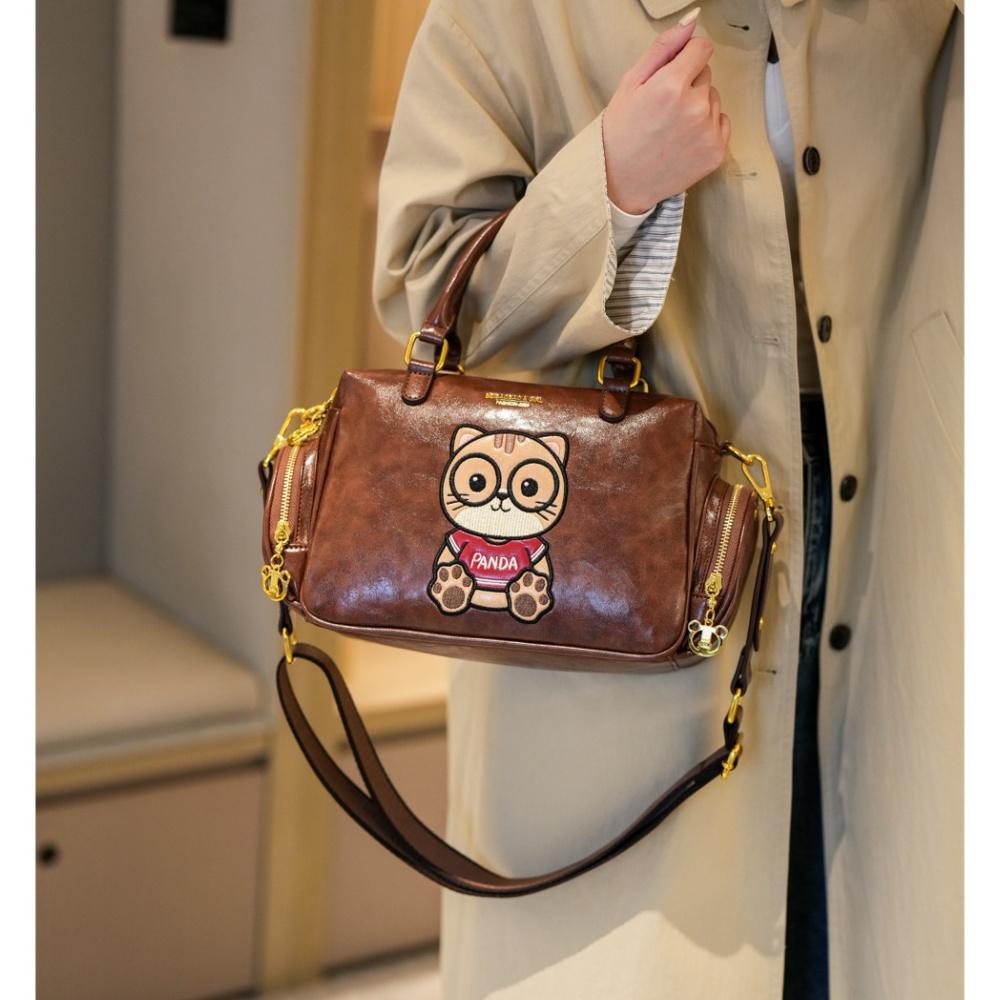BEIBAOBAO New Design Versatile Women's Handbags Fashionable Foreign Style Ladies Tote Bag Cute Cartoon Single Shoulder Bag High Sense PU Messenger Bag