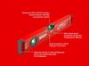 Sola BIG X 40 40cm Box Size Spirit Level Red -
