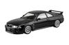 Aoshima Bunka Kyozai Rakupla Snap Kit Nissan R33 Skyline Custom Wheels Scale Plastic Model Kit (AOSHIMA) No. 21CU-BK GT-R (Black) 1/32