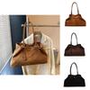 Urban Solid Color Large Capacity Women Casual Suede Tote Bag For Women For Daily Use