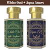 White Oudh Attar and Aqua Attar Combo – Soft Woody & Fresh Aquatic Fragrance Oils | Alcohol-Free Unisex Roll-On Perfume Set | 2 X 6 Ml