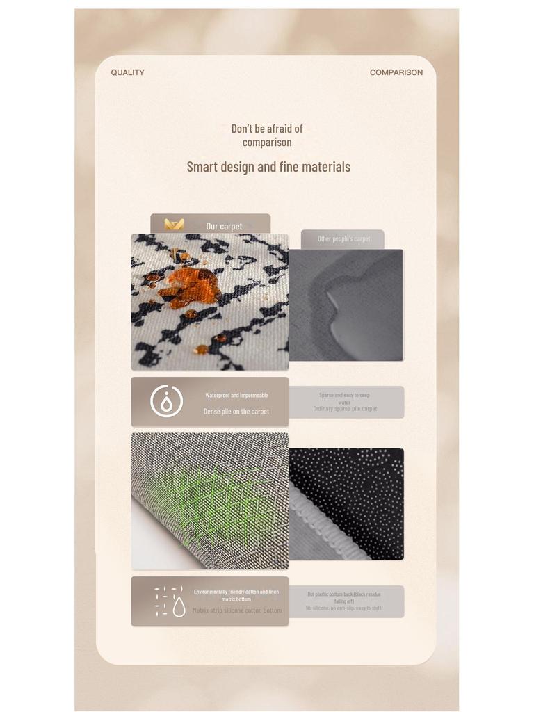 Dirt-Resistant Antique Entrance Porch Mat - Easy Maintenance, High-End Design