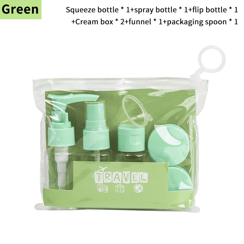 7Pcs Travel Bottle Set Leakproof Refillable Containers For Toiletries Shampoo Conditioner Portable Space-Saving Travelessentials