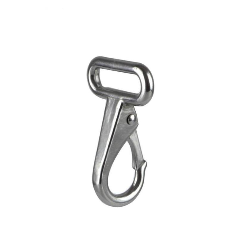 Stainless Steel Spring Hooks Square Ring Directional Hooks Fixed Hooks Braided Tape Hooks Luggage Buckle