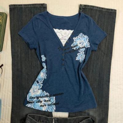 TrendHub Women American Vintage Flower Print T-shirt Summer Grunge Retro Slim Fit Tees Y2K Harajuku Grunge Short Sleeve Hot Girl Tops New