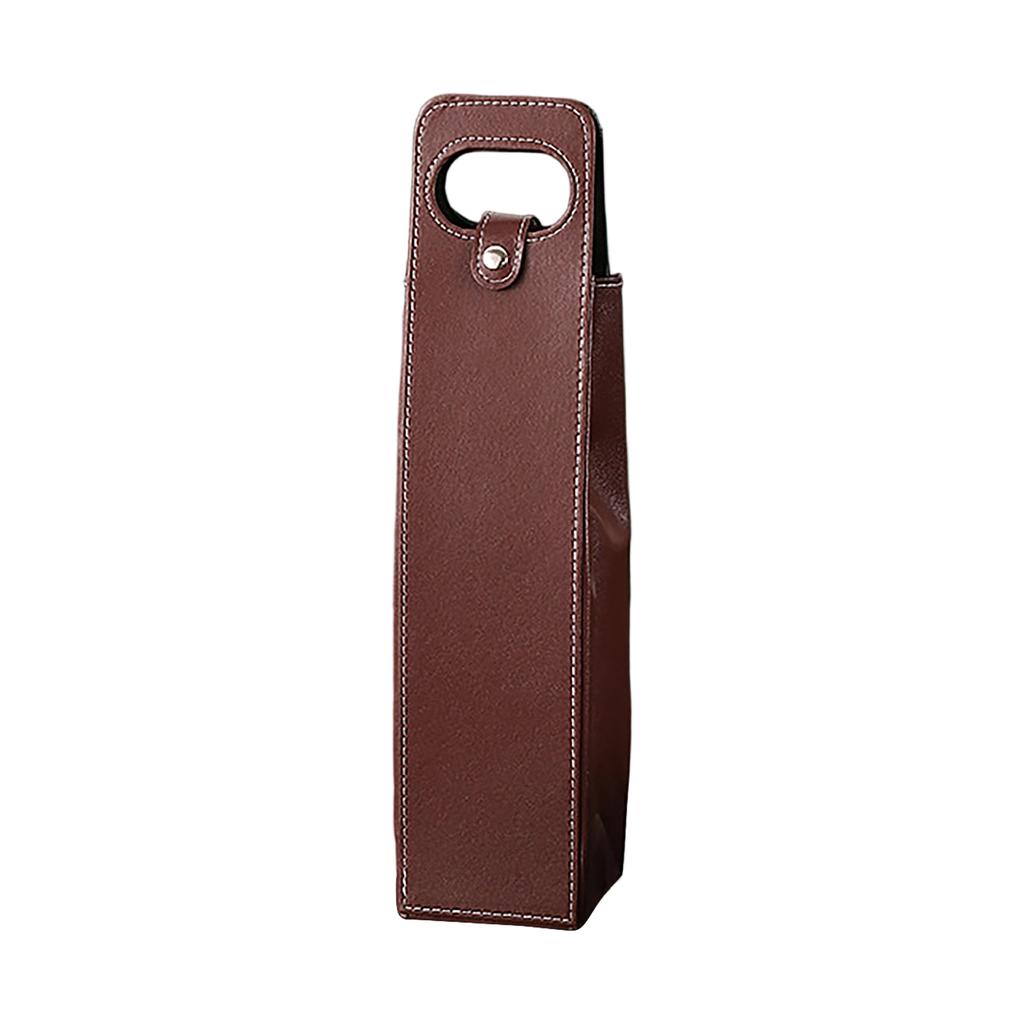 Leather Wine Bag for Carrying Bottles To Parties and Picnics