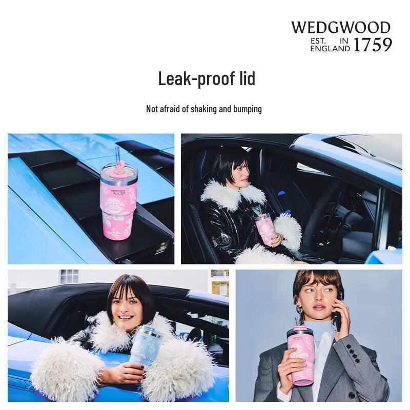 Wedgwood Wanderlust Ceramic Straw Tumbler