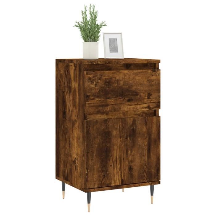 VidaXL Buffet chêne fumé 40x35x70 cm bois d'ingénierie 831142