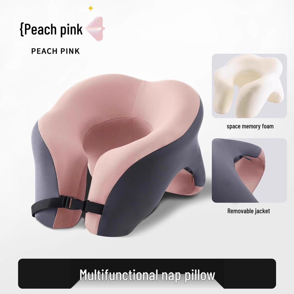 Memory Foam U-Shaped Face Down Nap Pillow for Office or School