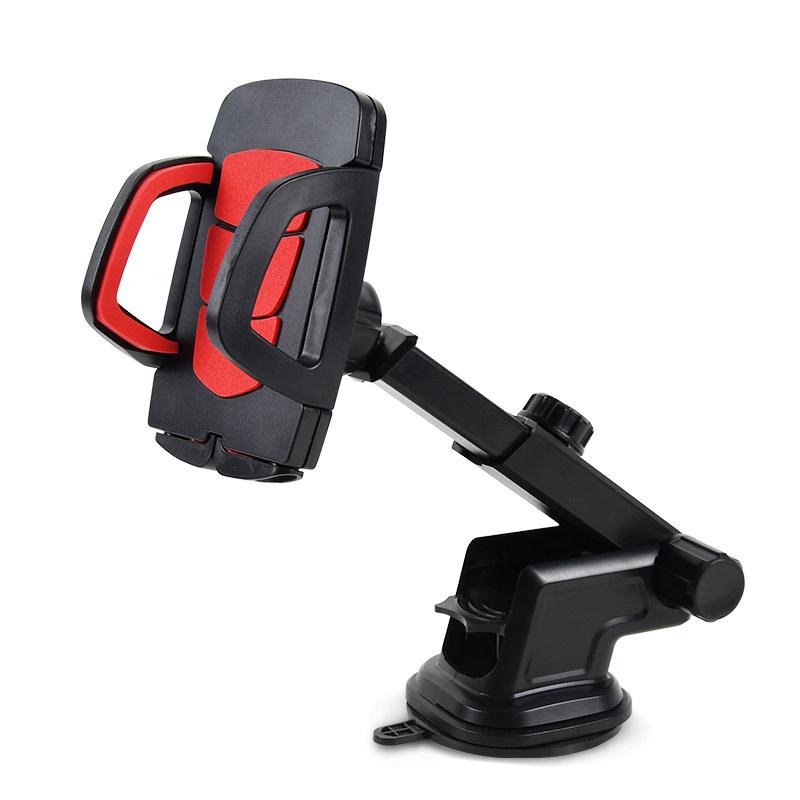 Retractable Silicone Suction Cup Car Phone Holder for Dashboard, Air Vent, and Windshield