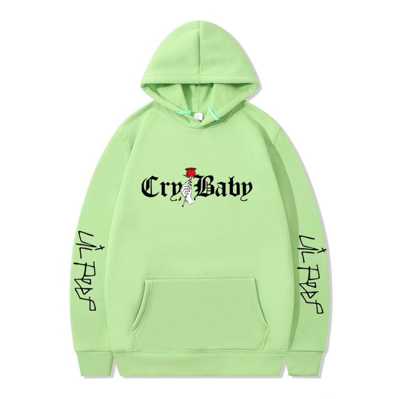 New product, American rap singer lil peep shirt men's and women's fleece hooded sweater