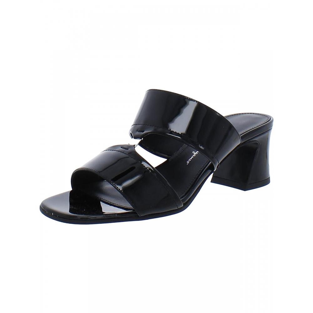 

Salvatore Ferragamo Tot 55 Женские нарядные шлепанцы из лакированной кожи nero
