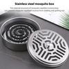 Mosquito Spiral Holder Box Stainless Steel Mosquito Coil Holder with Lid Anti Mosquito Spiral Box for Camping Fishing