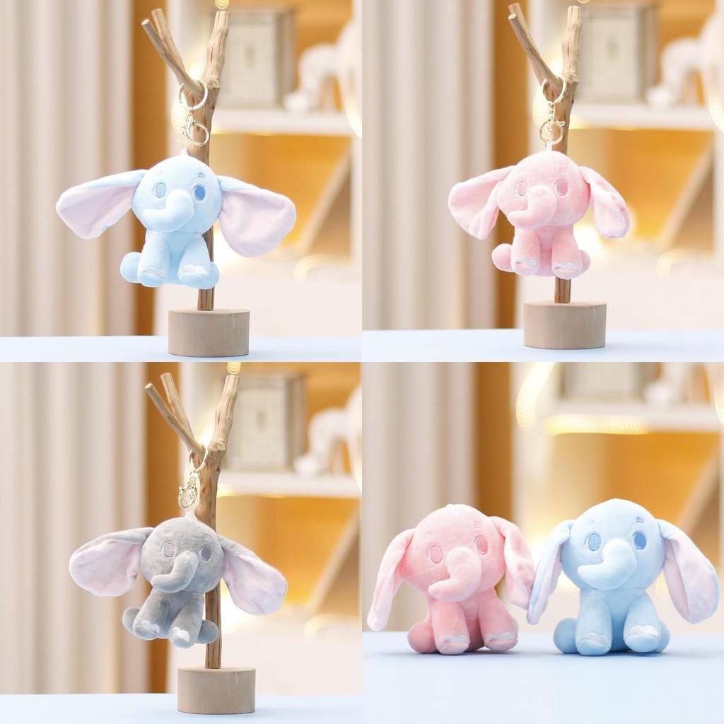 Stuffed Cute Elephant Animal Keychain Accessory Suitable Kid Gift Plush Doll