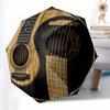 Guitar Strings themed, Eight ribbed, Self folding Umbrella Is Suitable for Everyday Outdoor Use and Is An Ideal Gift for Friends and Family,