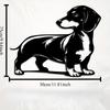 1pc Dachshund Metal Wall Art Sculpture, Modern Iron Dog Statue for Garden Fence Home Decor, Weatherproof Cute Pet Lovers Gift Christmas Easter