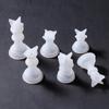 1Pcs 3D Chess Piece Silicone Mold International Chess Epoxy Resin Casting Mould For DIY Crystal Epoxy Resin Crafts