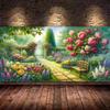 Garden Scenery Large Size Diamond Painting Diy Full Square Round Drill Rhinestone Embroidery Flowers Mosaic Cross Stitch Kits