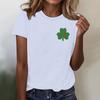 Women's T-shirt Casual Loose St. Patrick's Day Printed Crewneck Pullover Short-sleeved Top