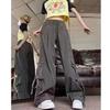 Southeast Asia Exclusive: Women's American Street Style Cargo Pants with Large Pockets and Ribbons