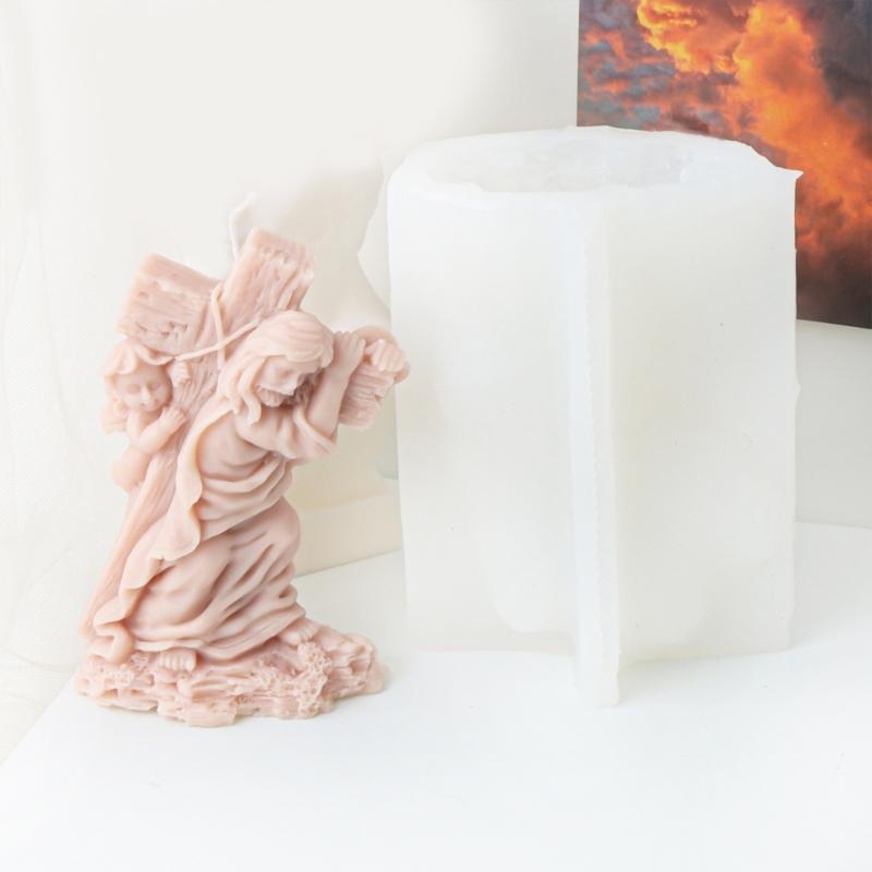 Dekoracje Świeca Ręcznie robiony Prezent Forma Wystrój Pokoju Rzemiosło Odlewy Formy 3D Silikonowe Rękodzieło Tworzenie Formy do Pieczenia