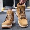 Men Hiking Shoes Mountain Desert Climbing Shoes High Quality Sneakers Platform Plush Outdoor High Top Shoes Trekking Boots 39-48