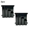 Wall Mounted Zip Tie Storage Box 4 Pockets Sturdy Metal Multi-Hook Tool Rope Organizer Cable Tie Storage Rack for Workshop Home