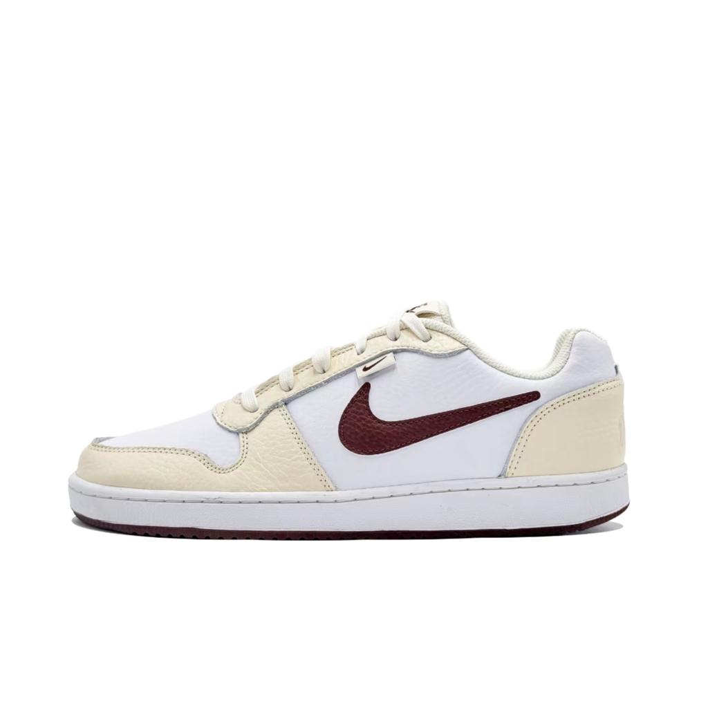 Nike EBERNON Golden Dawn Cloud, Box Waterproof And Wear Resistant Low Top Skateboard Shoes Men's White Gold IM3370-121(Team900-)
