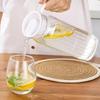 Water Juice Jug Pitcher Plastic Transparent Bottle For Storing Fresh Juices And Drinks For Kitchen Fridge Drink Storage Pot
