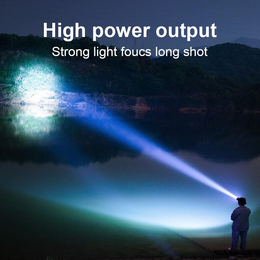 Professional Diving Headlamp Diving 100M Strong Light LED Headlight IPX8 Waterproof Scuba Head Lamp Amphibious Portable Lantern