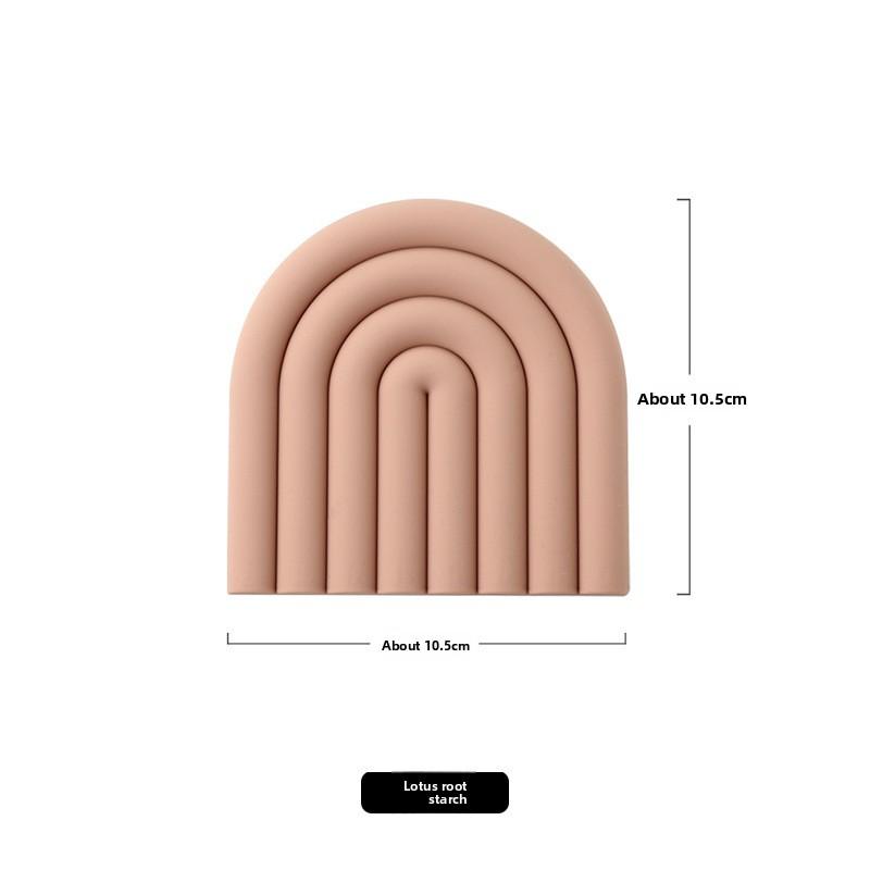 Silicone Pot Mat Insulation Pad Bowl Mat Placemat Plate Mat Silicone Mat Dining Table Home Rainbow Non-slip Mat