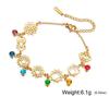 Women's Multi Pendant DIY Handmade Colorful Crystal Bracelet Versatile Decorative Jewelry Chain For Daily Wear And Gift