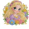 DIY Diamond Painting Refrigerator Magnets, Disney Princess Theme, Cross-stitch Round Diamond Handicraft Home Decoration Gift
