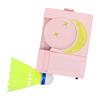 Automatic Rebound Badminton Trainer Kit Single Player Badminton Self Training Device with 6 Shuttlecocks and Remote for