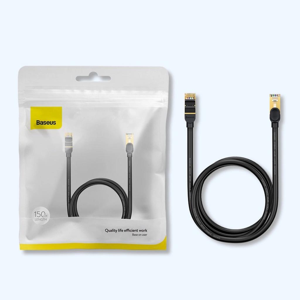 Baseus Speed Seven RJ45 Ethernet Cable 10Gbps 5m Black (WKJS010501)