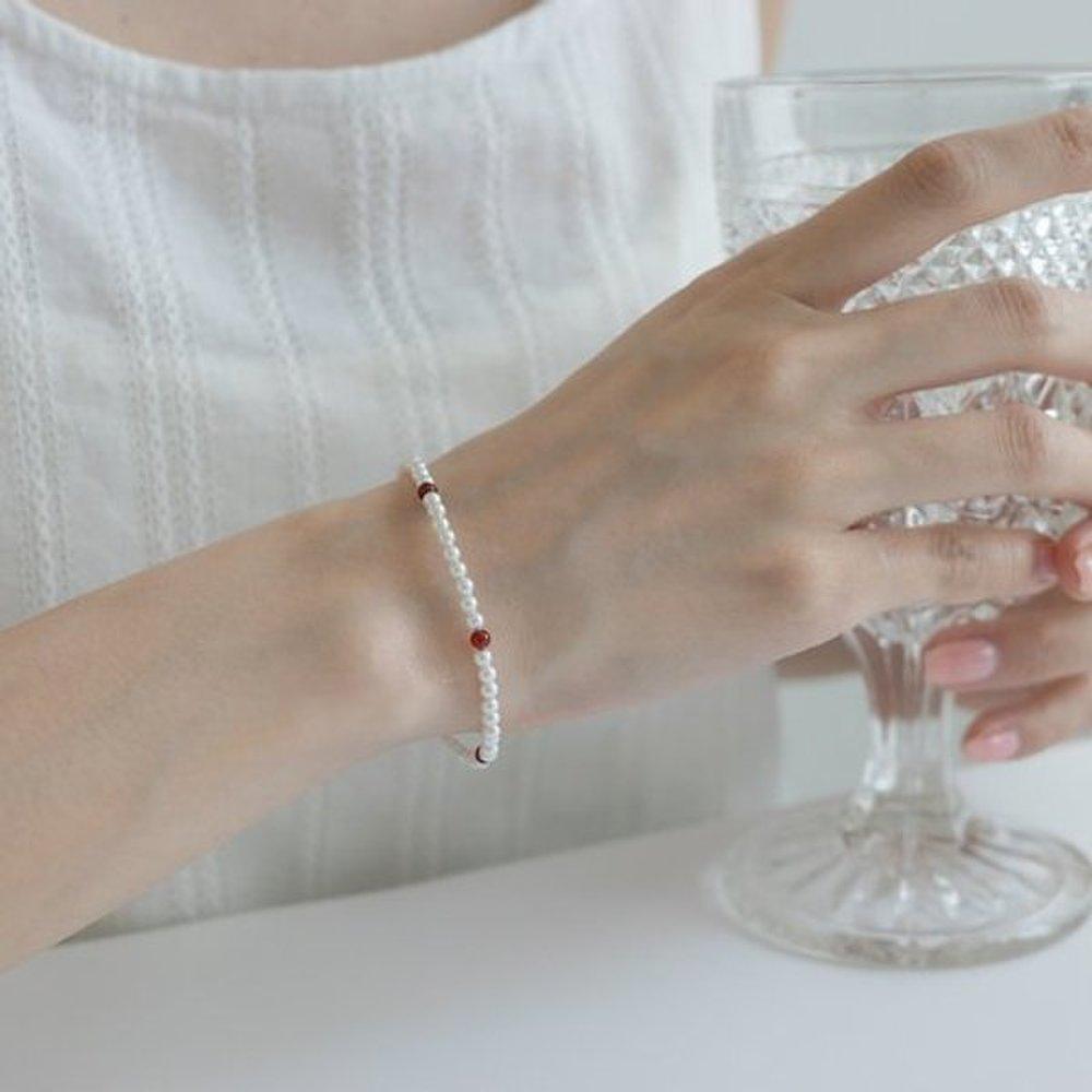 14K Jamano 3mm Swallow Pearl Bracelet Oppb0352-1