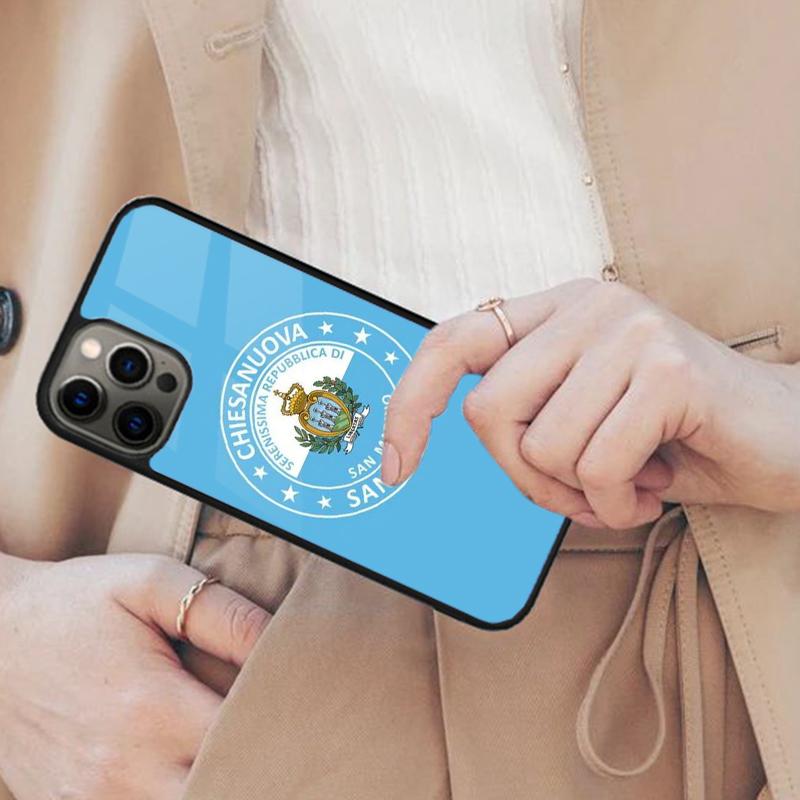 San Marino Flag Magnetic Phone Case For APPLE iPhone 17 Air 16 14 13 12 Pro Max 15 Plus Wireless Charge With MagSafe Cover