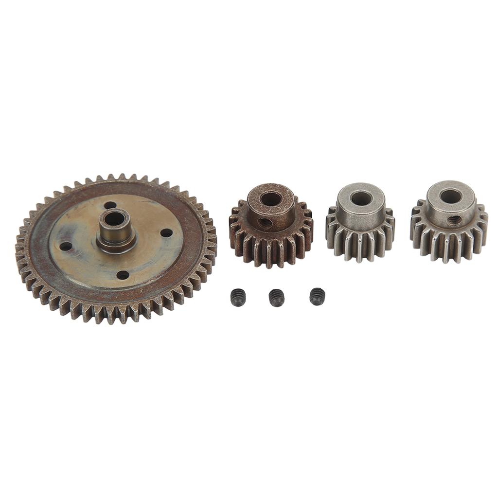 RC Car Gear Set 50T Metal Main Gear and 21T 19T 17T Pinion RC Replacement Gear Combo for Arrma Typhon 1 8 RC Cars