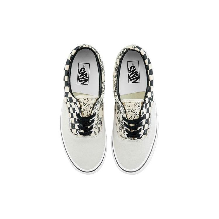 Vans Style 95 Canvas Fashion Abrasion Resistant Lightweight Breathable Low top Skateboard Shoes Unisex Black White (Unisex) Skate Shoes