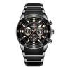 New Sport Watches for Men Fashion Silicone Stainless Steel Quartz Watches Waterproof Chronograph Wrist Watches