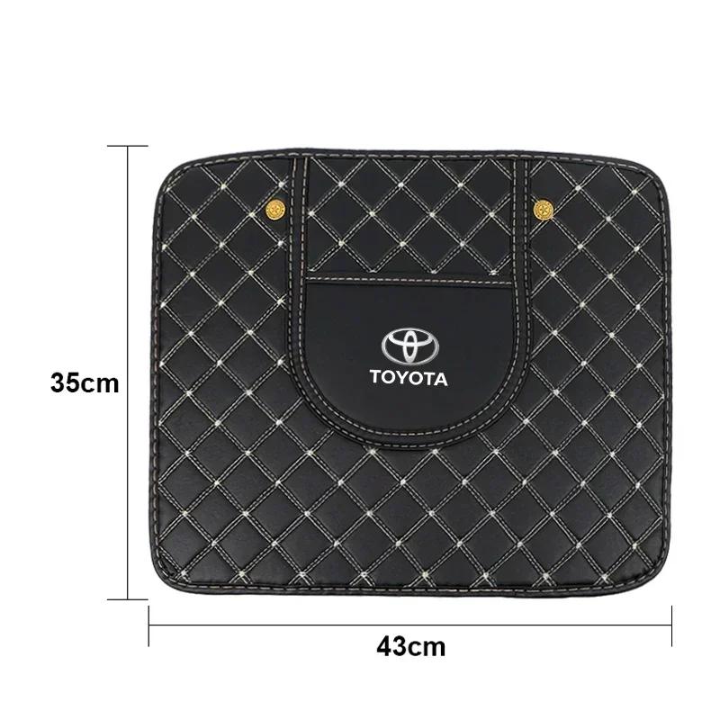 Car Seat Back Storage Protective Pad Prevent Kick Mat for Toyota Land Cruiser Camry Highlander Corolla Yaris Chr Auris RAV4
