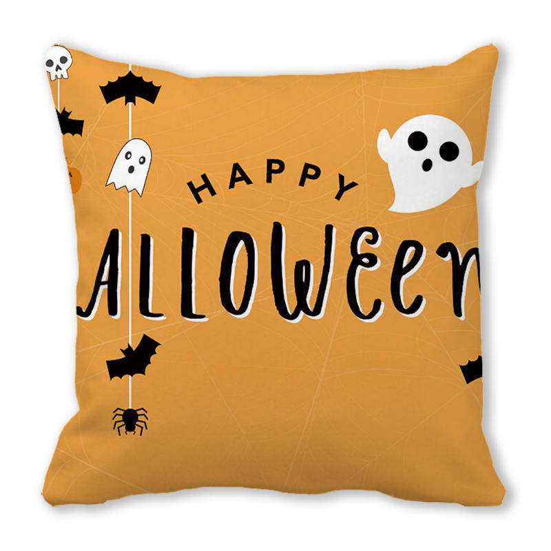 

Halloween Horror Atmosphere Fun Printed Polyester Cushion Cover Home Living Room Sofa Decoration Pillow Cover 45x45cm 40x40cm
