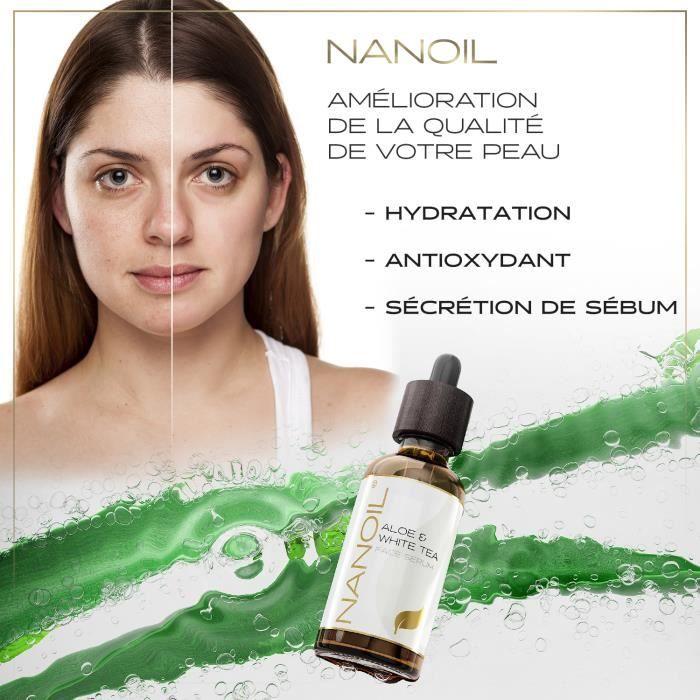 Face Serum - Nanoil - Aloe & White Tea - 50ml - Nourishing - Revitalizing - Antioxidant