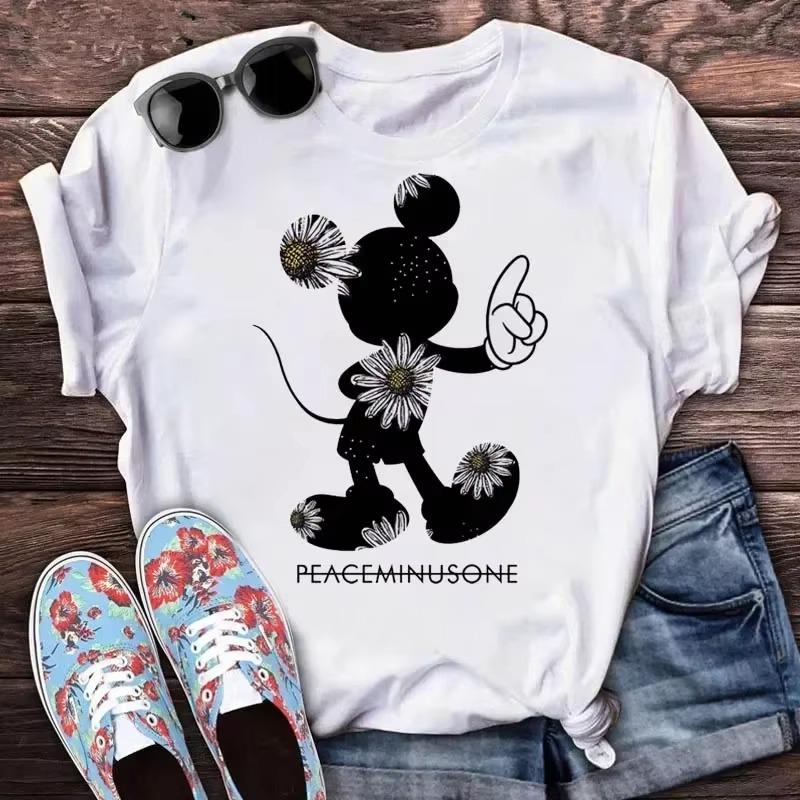 

Cool Style Princess Cute Unisex s T-shirt Cute Mulan Pattern Short Sleeve Summer Printed Black Top T-shirt Trendy Short Sleeve S
