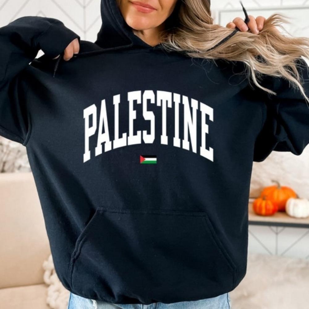 

PALESTINE Sweatshirts Varsity Palestine Hoodie Daily Life Palestinians Streetwear Men Women Modern and Trendy Casual Hoodies XL