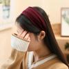 Handmade Headband Daily Headband Angel Scrunchie Basic Ribbed Wine