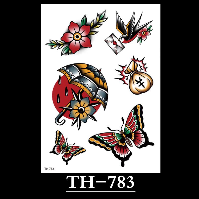 Flower Tattoo Sticker, Small Flower Tattoo Sticker, Tattoo Sticker Waterproof And Sweat-Proof Tattoo